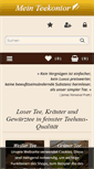 Mobile Screenshot of mein-teekontor.de